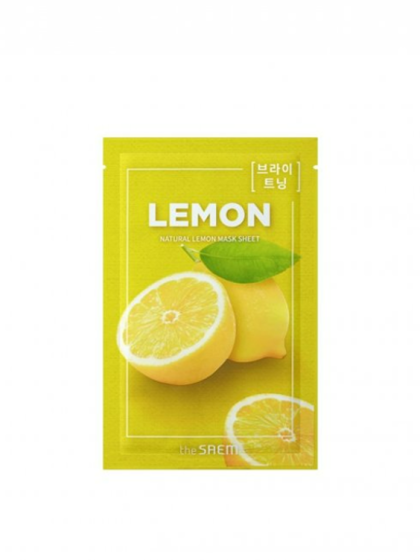 skincare-kbeauty-glowtime-the saem natural lemond sheet mask