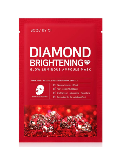 skincare-=kbeauty-glowtime-Some By Mi Diamond Brightening GLow Luminous Ampoule Mask