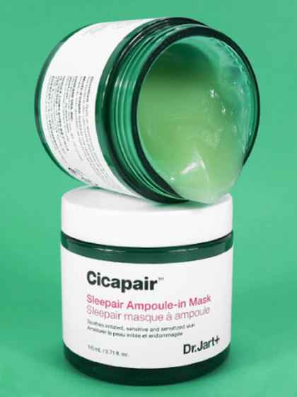 skincare-kbeauty-glowtime-.Dr Jart Cicapair Sleepair Ampoule in Mask