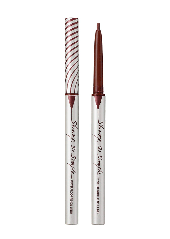 Clio Sharp So Simple Waterproof Eye Liner Maroon Brown skincare-kbeauty-glowtime-Clio Sharp So Simple Maroon Brown