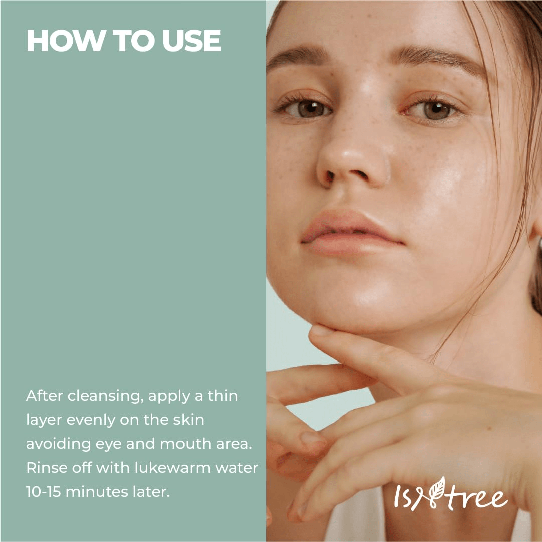 ISNTREE Mugwort Calming Clay Mask 6 skincare-kbeuaty-glowtime instree mugwort calming clay mask