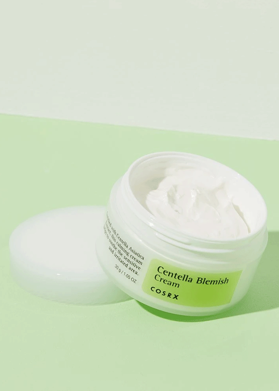 COSRX-Centella-Blemish-Cream-lid-open