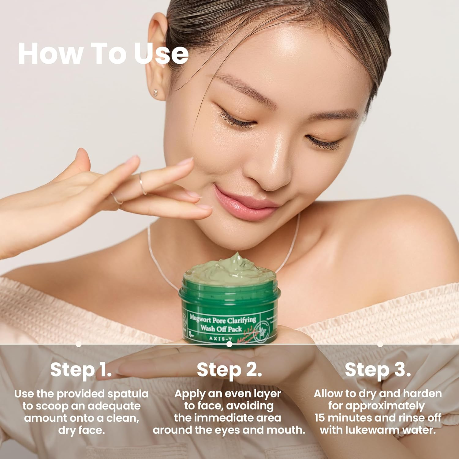 AXIS Y Mugwort Pore clarigying wash off pack 8 skincare-kbeauty-glowtime-axis y mugwort pore clarifying wash off pack