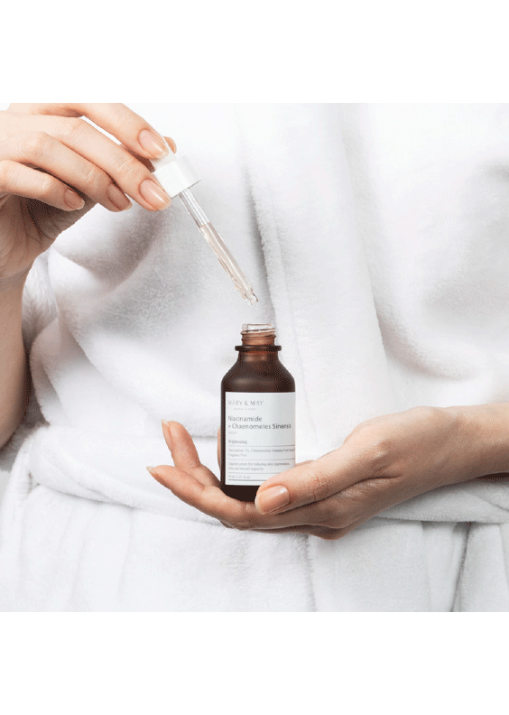 Mary-&-May-Niacinamide-hand skincare-kbeauty-glowtime-MARY & MAY Niacinamide + Chaenomeles Sinensis Serum
