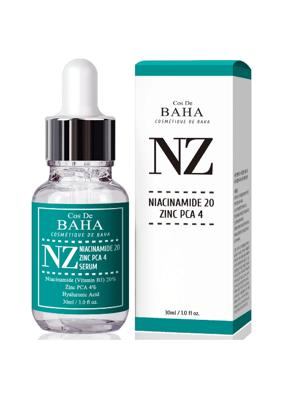 cos-de-baha-NZ-bottle-and-box skincare-kbeauty-glowtime-cos de baha niacinamide NZ
