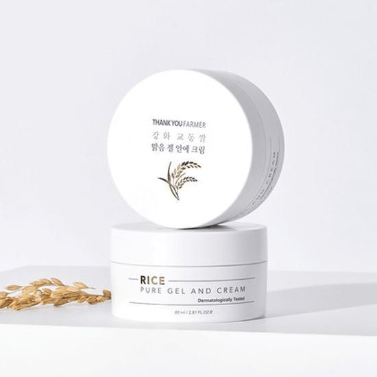 Thank You Farmer Rice Gel and Cream skincare-kbeauty-glowtime-thank you farmer rice pure gel and cream