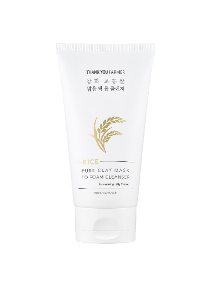 skincare-kbeauty-glowtime-Thank you Farmer Rice Pure clay mask cleanser
