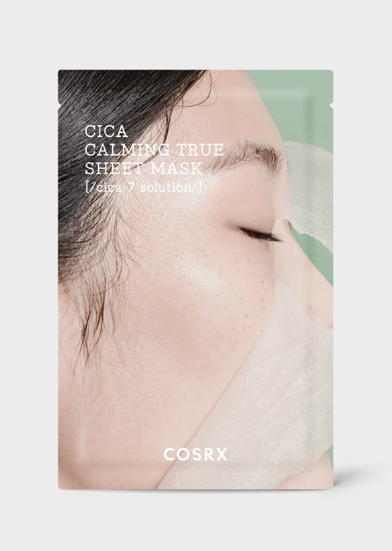 cosrx cica calming true sheet mask main skincare-kbeauty-glowtime-cosrc cica calming true sheet mask