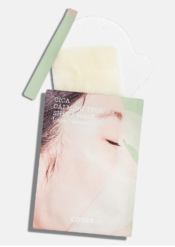 cosrx cica calming true sheet mask open skincare-kbeauty-glowtime-cosrc cica calming true sheet mask