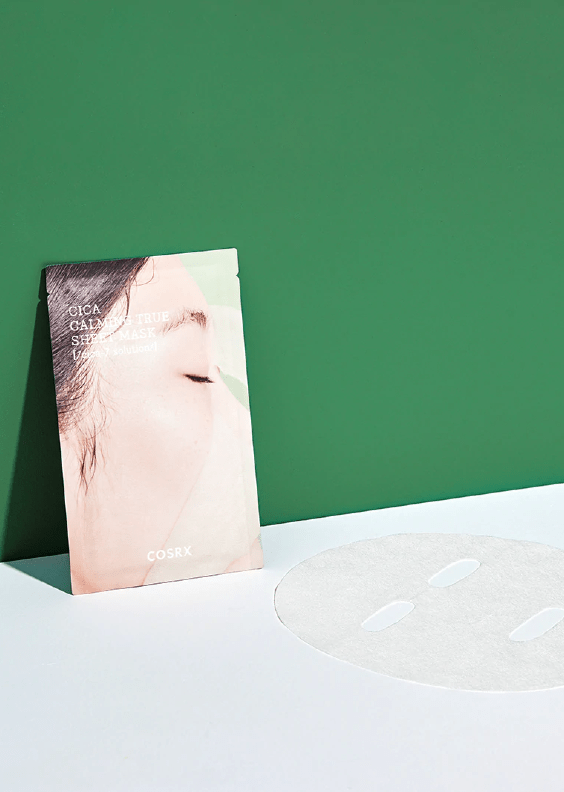 cosrx cica calming true sheet mask wall skincare-kbeauty-glowtime-cosrc cica calming true sheet mask
