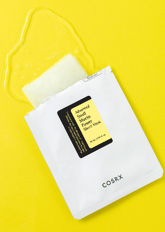 COSRx advanced snail mucin power sheet mask skincare-kbeauty-glowtime-cosrx advanced snail mucin power sheet mask