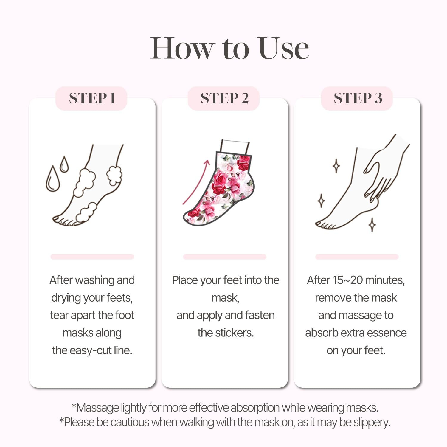 KOELF Rose Satin Foot Mask 6 skincare-kbeauty-glowtime-koelf rose satin foot mask