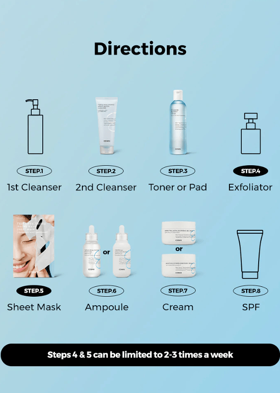 cosrx hydrium centella ampoule steps skincare-kbeauty-glowtime-cosrx centella aqua soothing ampoule