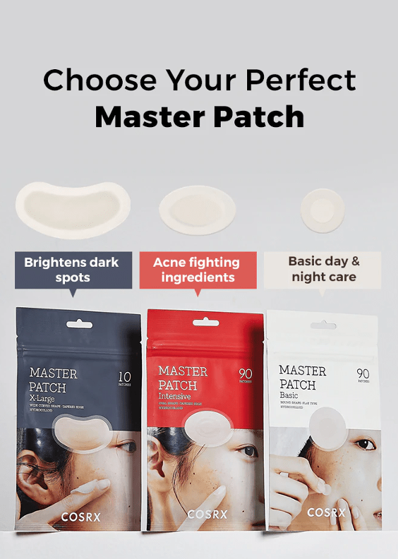 cosrx master patch all 3 new skincare-kbeauty-glowtime-cosrx master patch intensive patch
