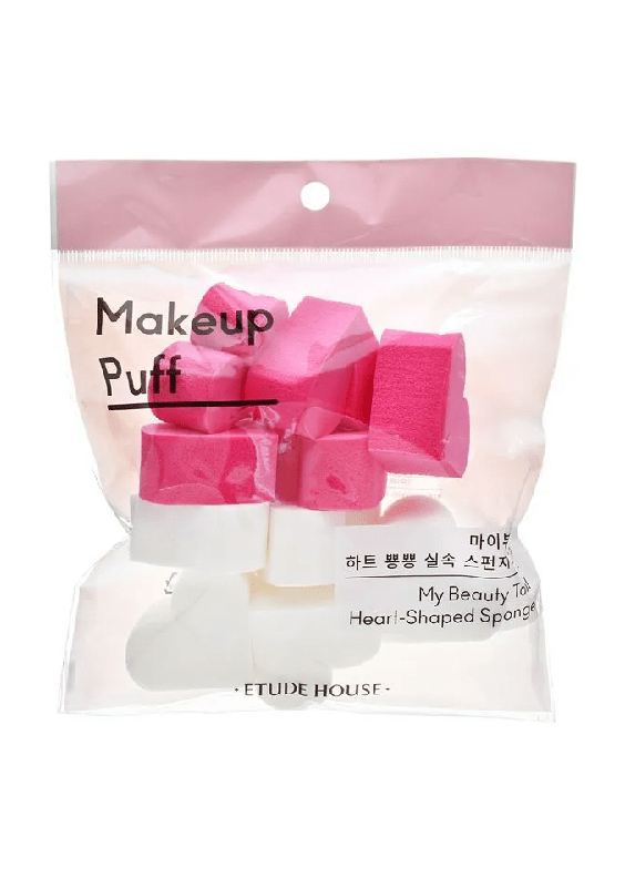 skincare-kbeauty-glowtime-etude house my beauty tool make up puff heart shaped sponge