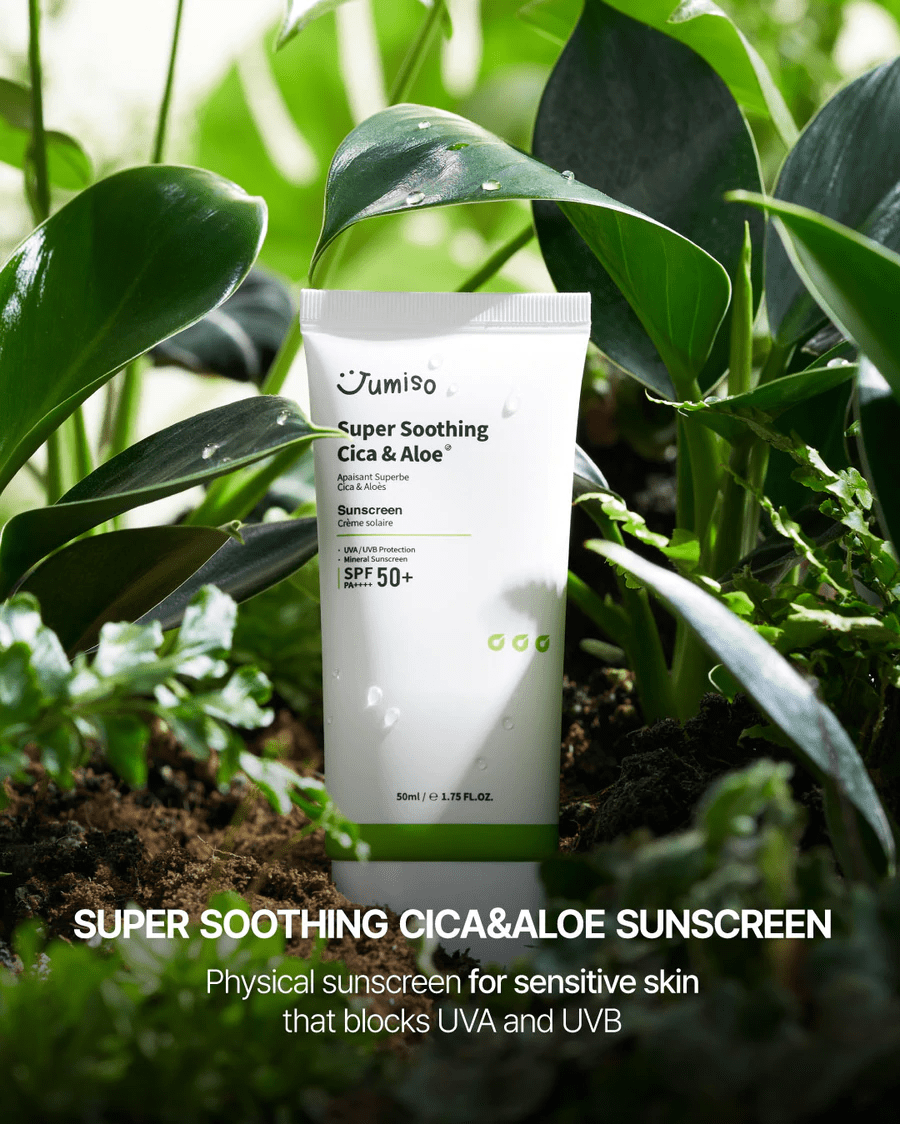 jumiso aloe sunscreen jungle skincare-kbeauty-glowtime-jumiso cica and aloe sunscreen