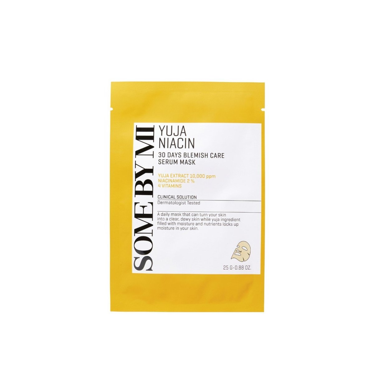 SOME BY MI Yuja Niacin 30 days blemish care serum mask 1 skincare-kbeauty-glowtime-some by mi yuja niacin 30 days blemish care mask
