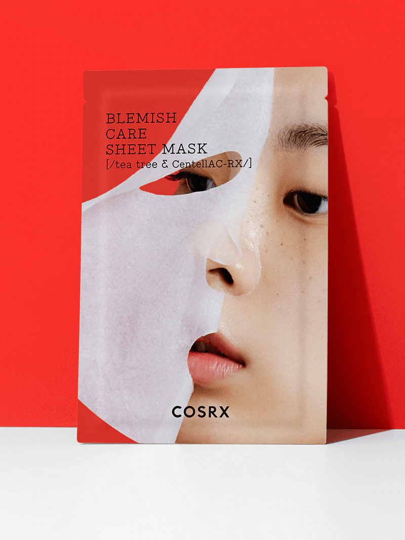 cosrx blemish care sheet mask against the wall skincare-kbeauty-glowtime-cosrx ac collection blemish care sheet mask
