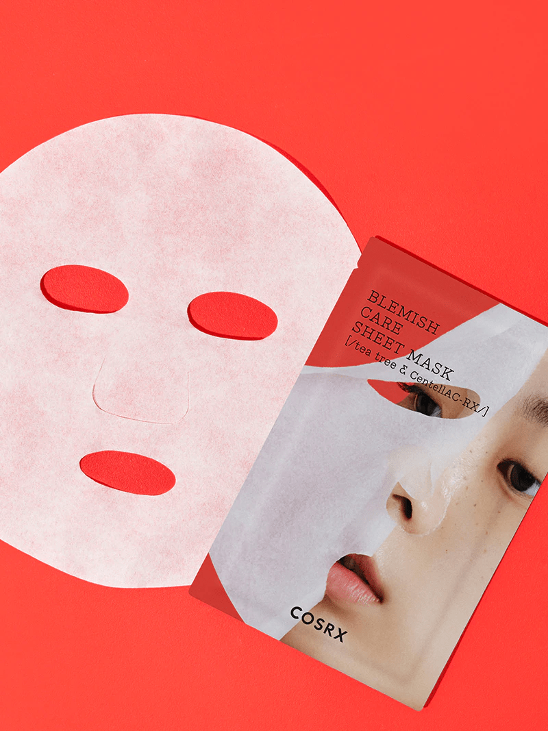 cosrx blemish care sheet mask open mask visible skincare-kbeauty-glowtime-cosrx ac collection blemish care sheet mask