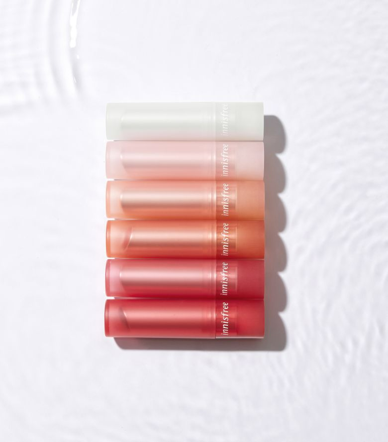 innisfree dewy tint lip balm swatch