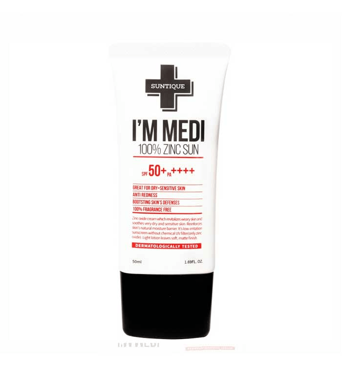 suntique-protector-solar-i-m-medi-100-zinc-sun-spf50 skincare-kbeauty-glowtime-suntique protector i'm medi 100% zinc