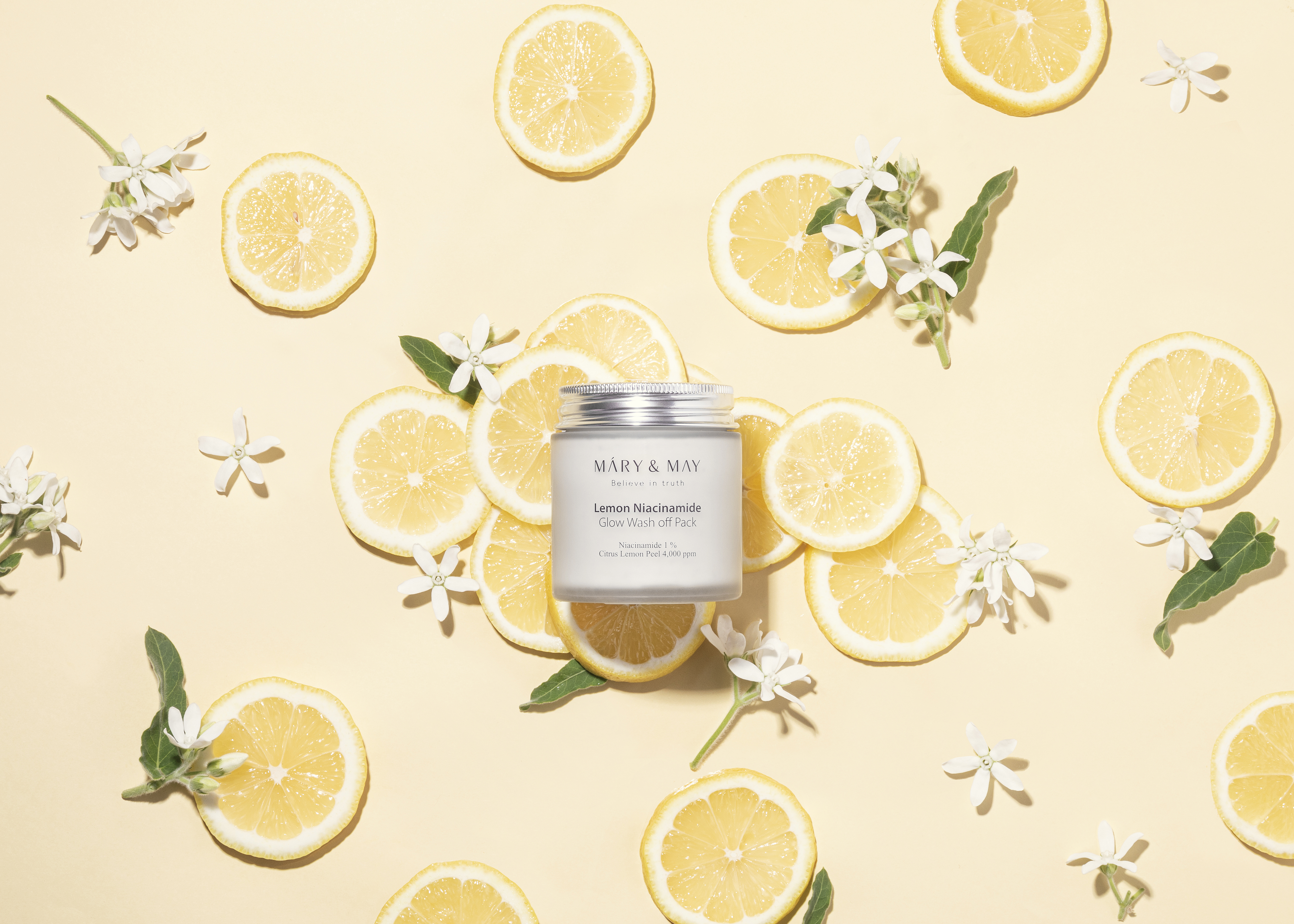 Lemon NIacinamide Glow Wash Off pack 05 skincare-kbeauty-glowtime-mary & May lemon niacinaimnide glow wash off pack