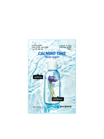 skincare-kbeauty-glowtime-peripera calming time mask sheet cornflower