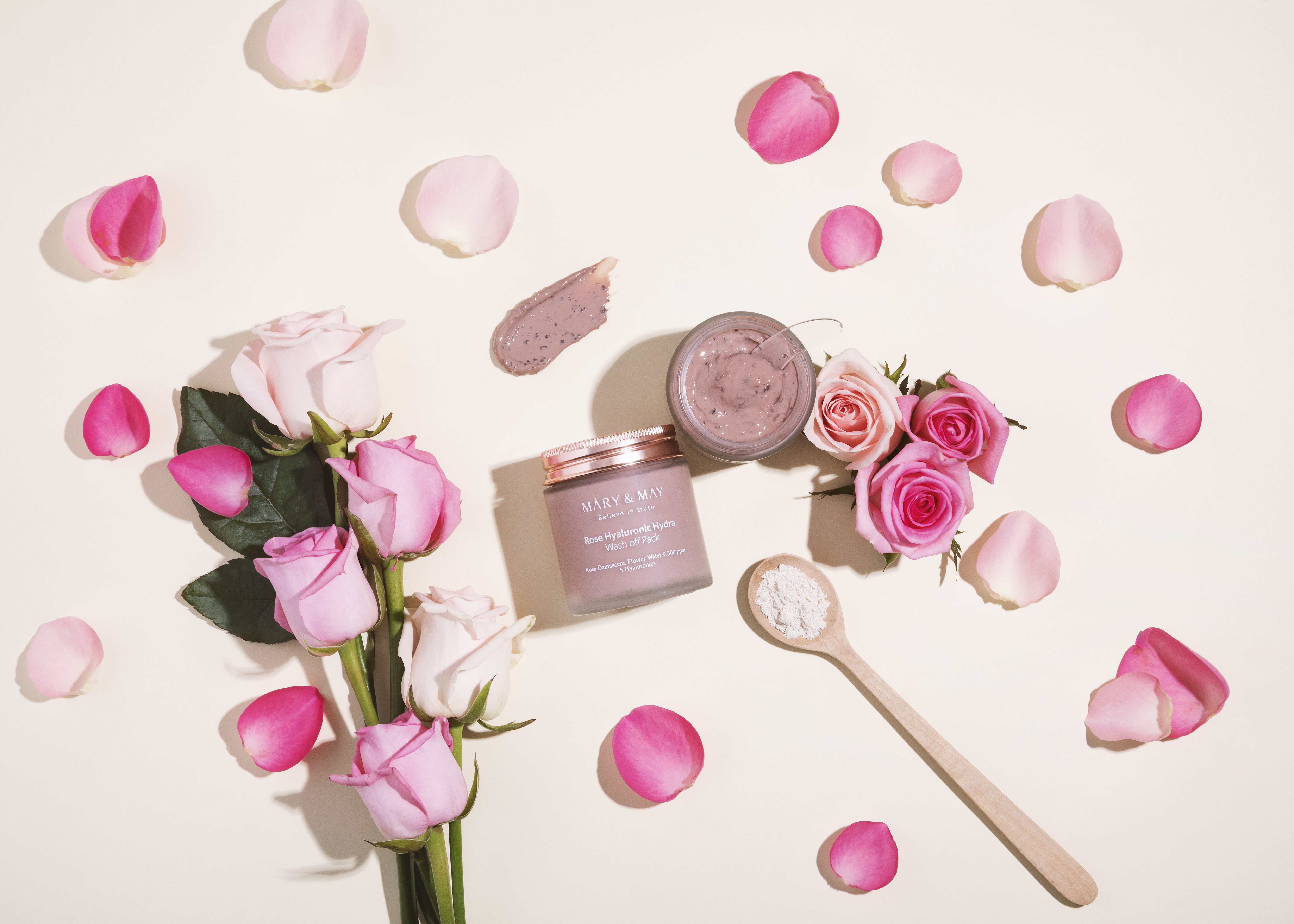Rose Hyaluronic Hydra Wash Off Pack 04 skincare-kbeauty-glowtime-mary & May rose hyaluronic hydra wash off pack