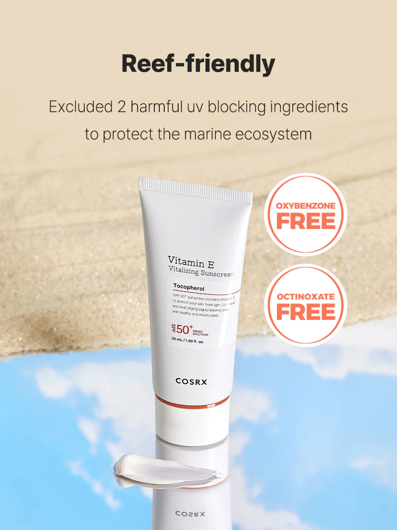 VitaminE_Suncream_reef safe skincare-kbeauty-glowtime-cosrx vitamin E vitalizing sunscreen