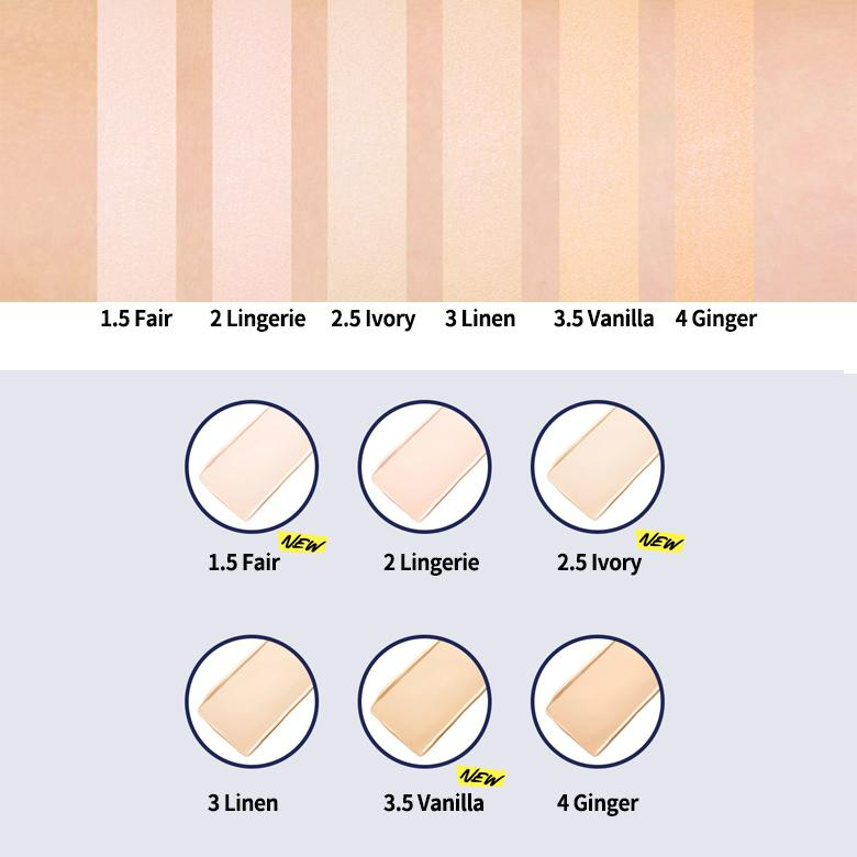 clio kill cover founwear cushion all new swatch skincare-kbeauty-glowtime-Clio Kill cover founwear cushion al new spf 50+ PA++++