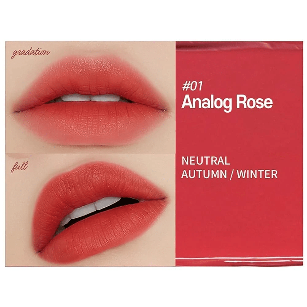 etude house fixing tint 01 analog rose swatch