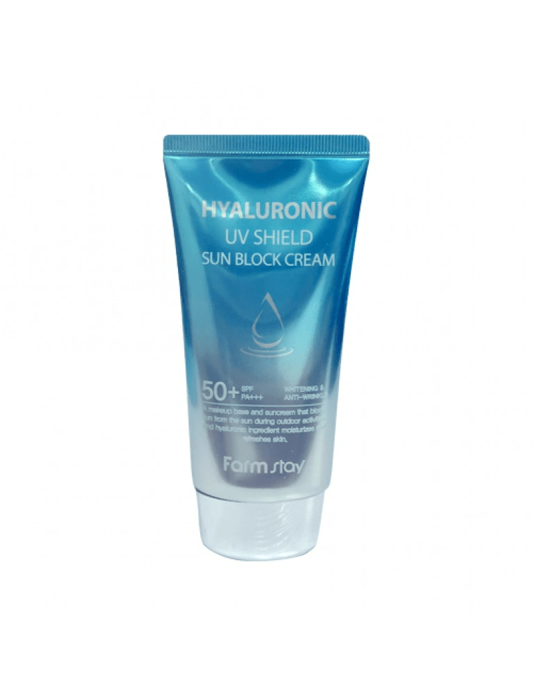 farm stay hyaluronic UV sheilf sun block cream skincare-kbeauty-glowtime-farm stay hyaluronic uv shield sun block cream
