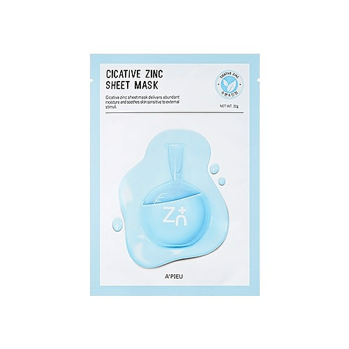 apieu cicative zinc sheet mask skincare-kbeauty-glowtime-apieu cicative zinc sheet mask