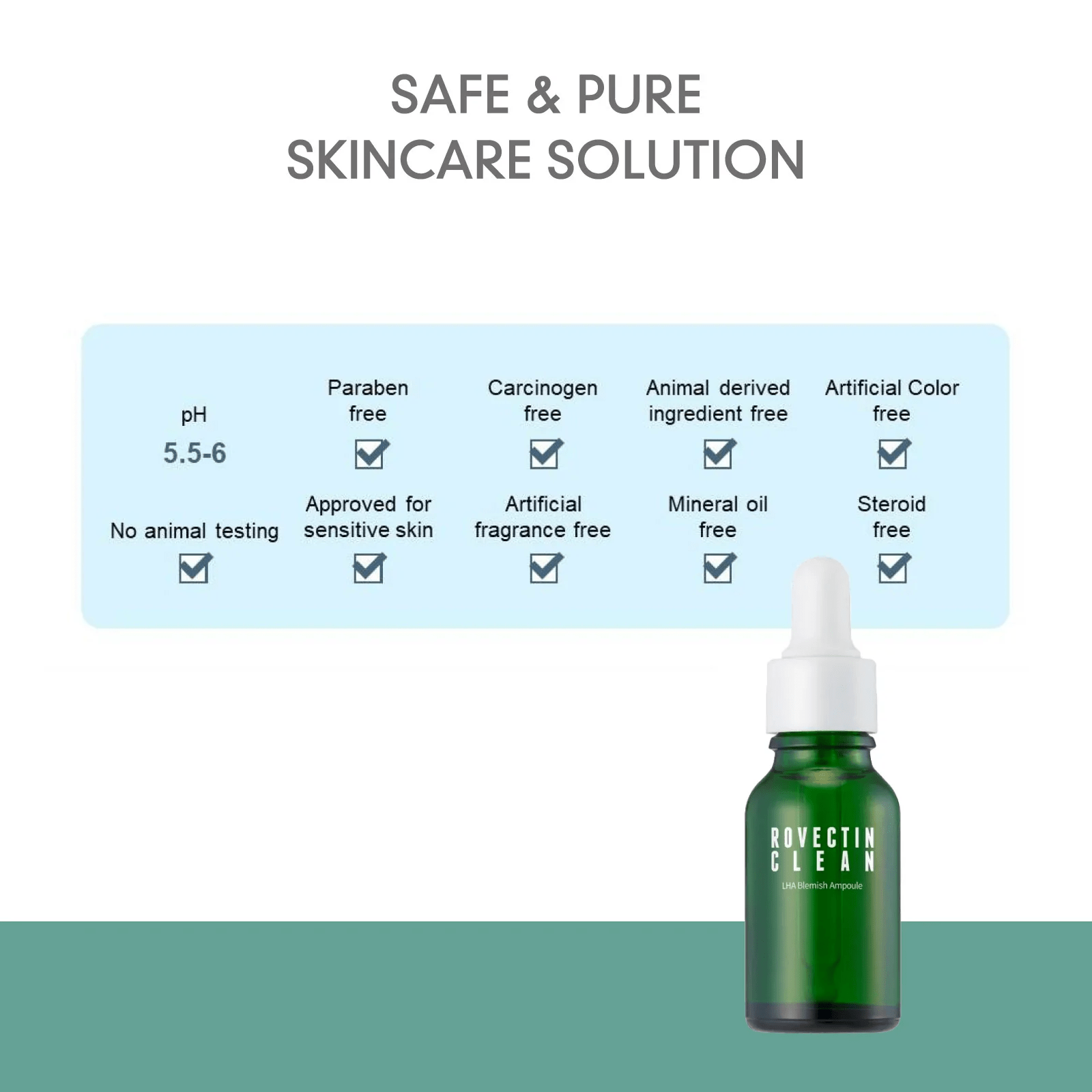 Cica_Clean skincare-kbeauty-glowtime-Rovectin LHA Clean Blemish Ampoule