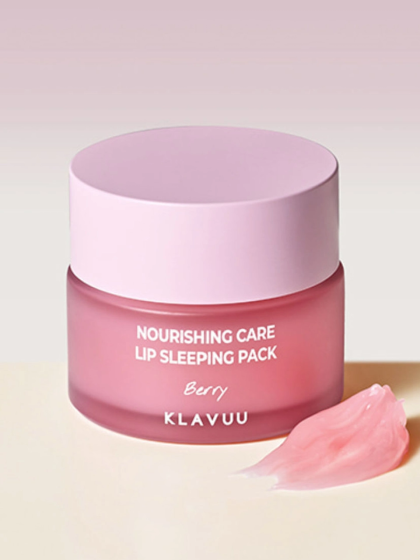 skincare-kbeauty-glowtime-klavuu nourishing lip care sleeping pack berry