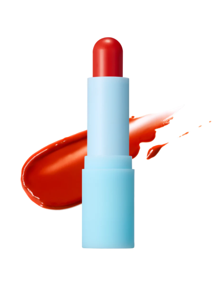 skincare-kbeauty-glowtime-tocobo glass tinted lip balm tangerine red