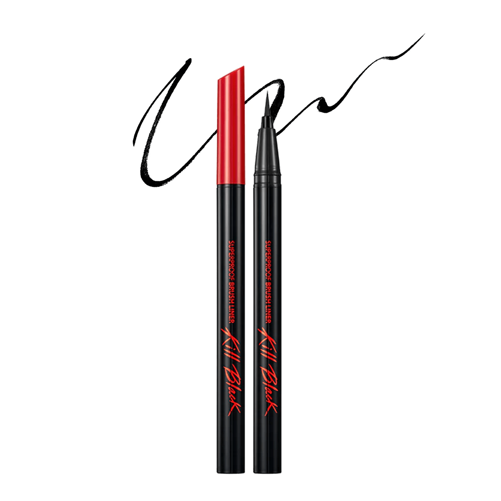clio superproof brush liner kil black 01 skincare-kbeauty-glowtime-clio superproof brush liner kill black