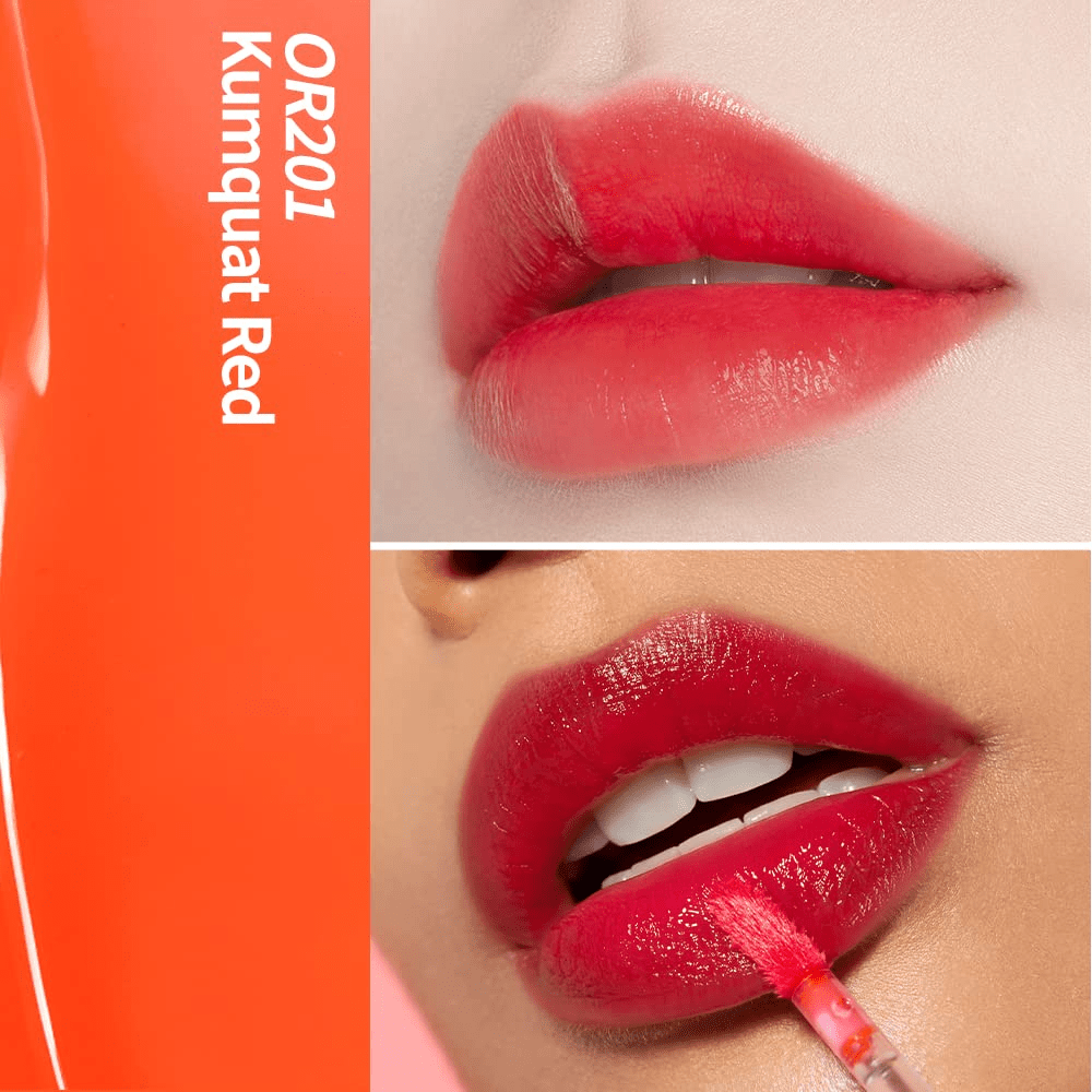 etude house dear darling water gel tint or201 lip skincare-kbeauty-glowtime-etude house dear darling water gel tint kumquat red