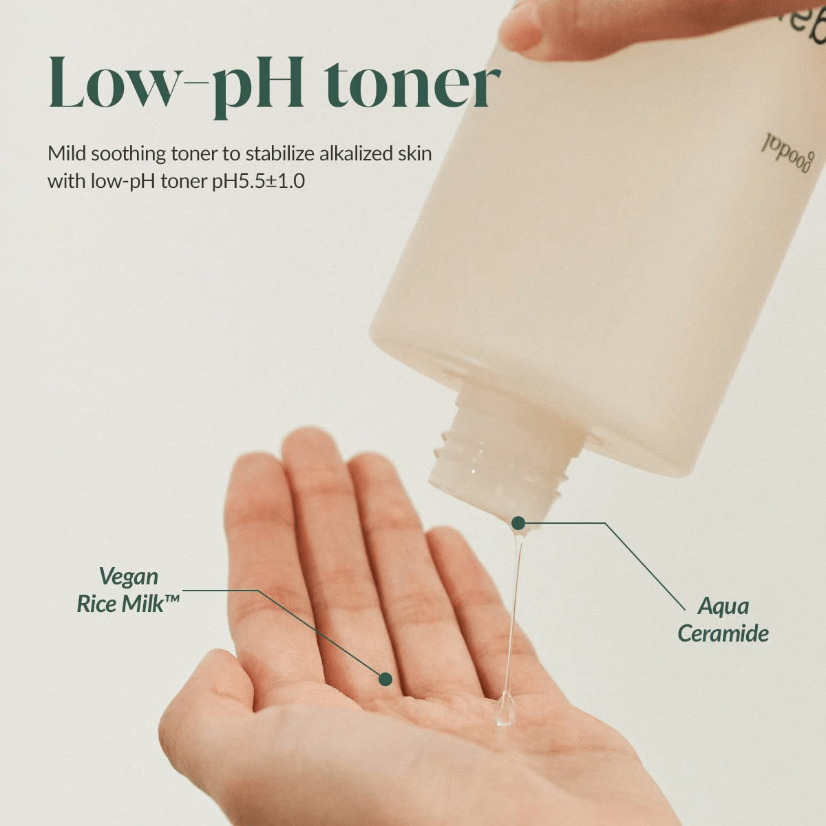 goodal vegan rice milk moisturising toner hand skincare-kbeauty-glowtime-goodal vegan rice milk moisturizing toner