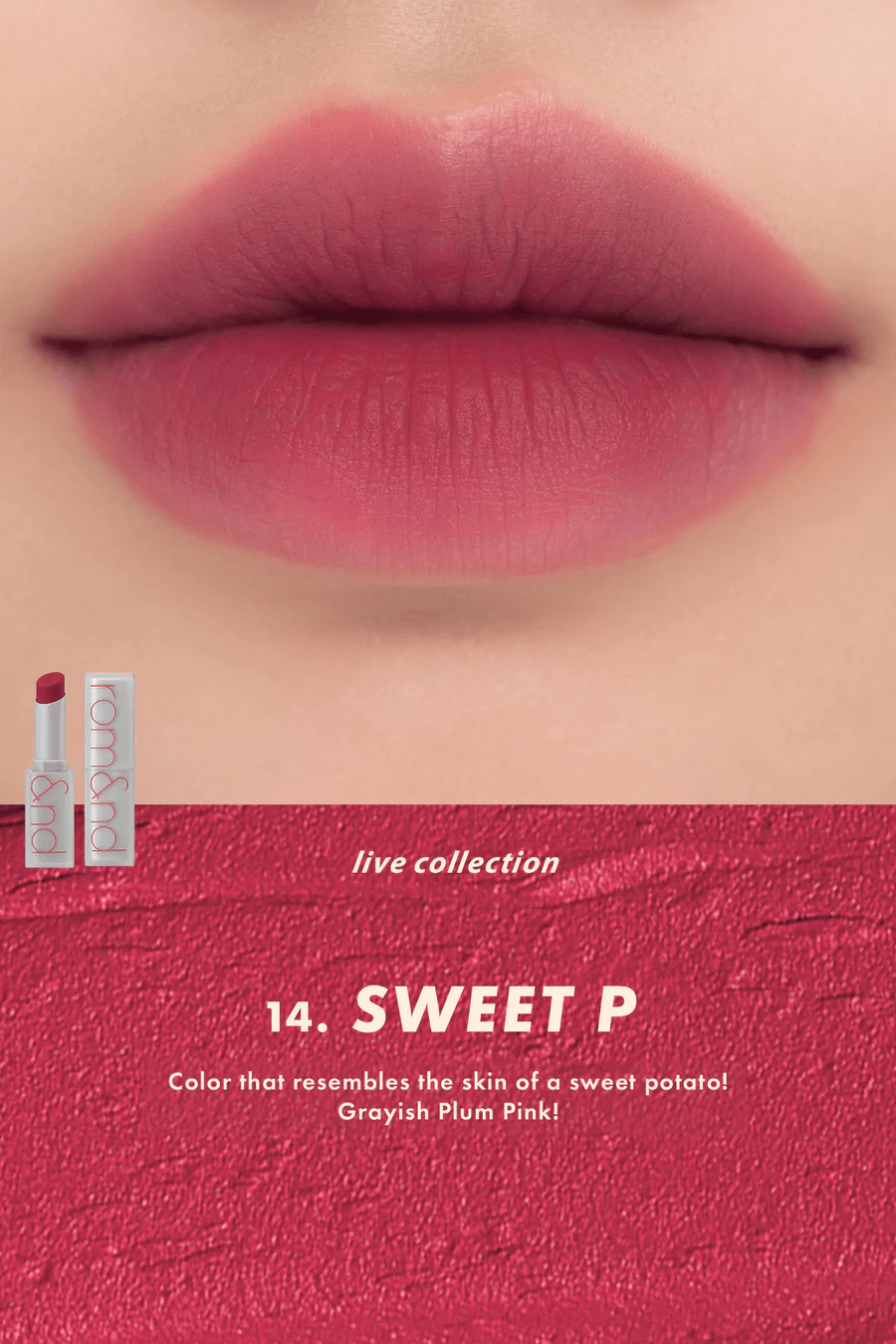 zero matte 14_sweet_p skincare-kbeauty-glowtime-rom&nd zero matte sweet pea 14