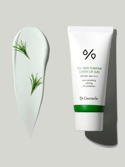skincare-kbeauty-glowtime-dr cueracle tea tree purifine green up sun