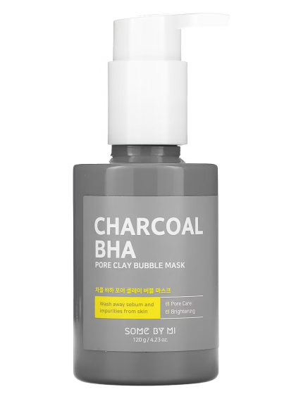 skincare-kbeauty-glowtime-some by mi charcoal bha bubble pore mask