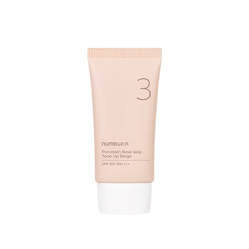 Numbuzin No 3 porcelain base skip tone up beige main skincare-kbeauty-glowtime-numbuzin no 3 porcelain base skip tone up begie