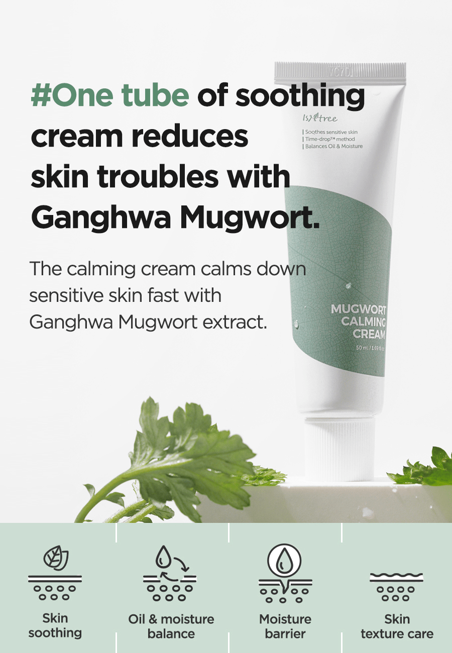 isntree mugwort calming cream benefits skincare-kbeauty-glowtime-isntree mugwort