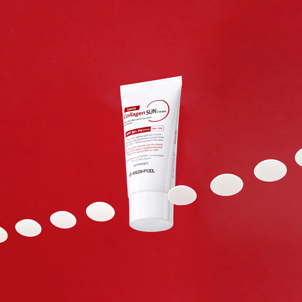 medi peel red lactobaccillus sun cream spot skincare-kbeauty-glowtime-medi peel red lacto collagen sun cream