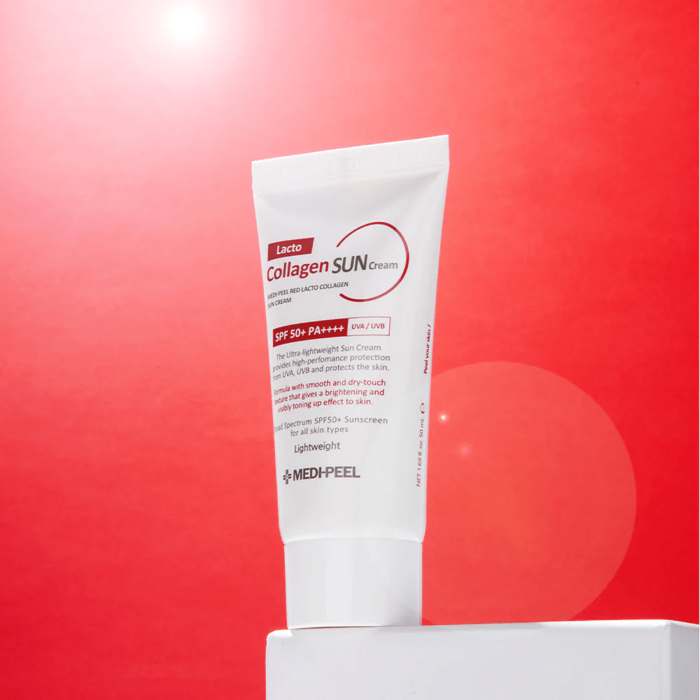 medi peel red lactobaccillus skincare-kbeauty-glowtime-medi peel red lacto collagen sun cream