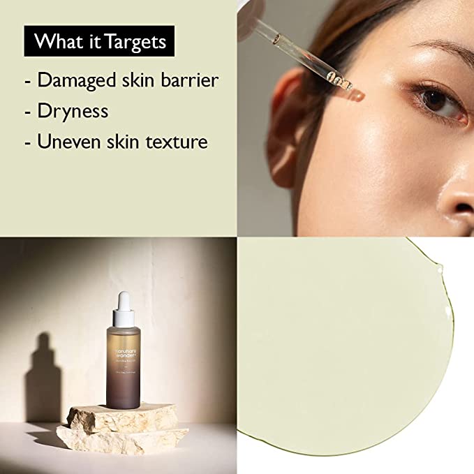 Haru Haru Black Rice Facial Oil model skincare-kbeauty-glowtime-haru haru black rice facial oil