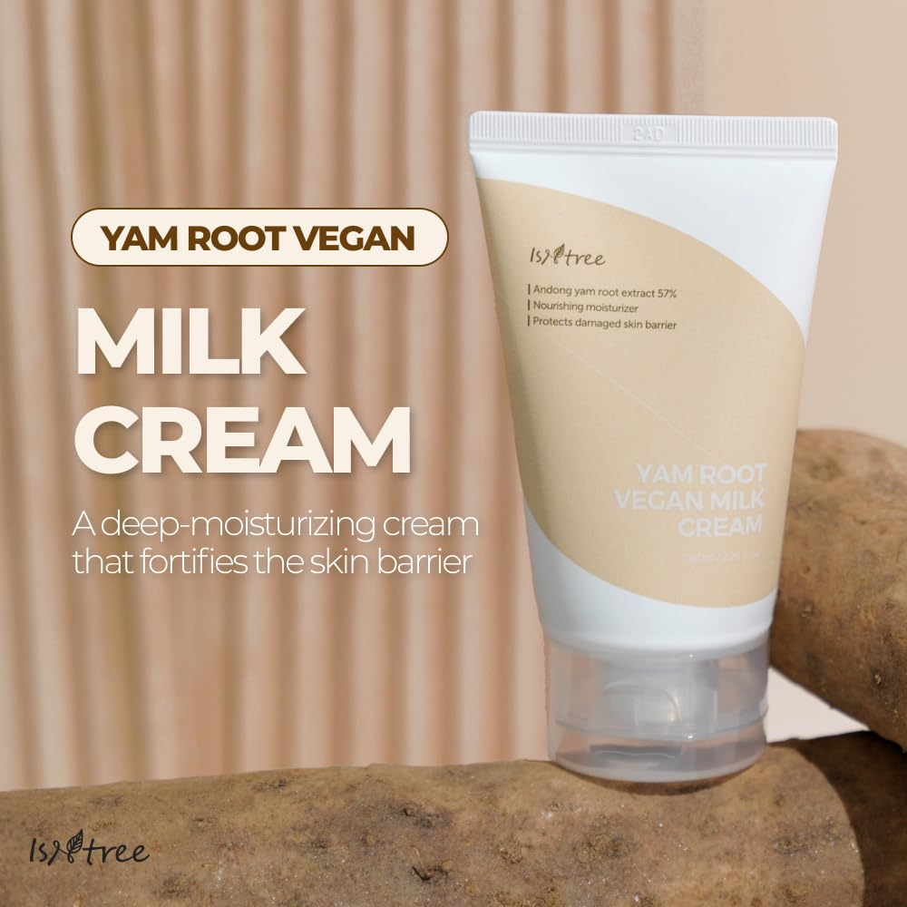 ISNTREE Yam Root Vegan Milk cream 2 skincare-kbeauty-glowtime-isntree yam root vegan milk cream