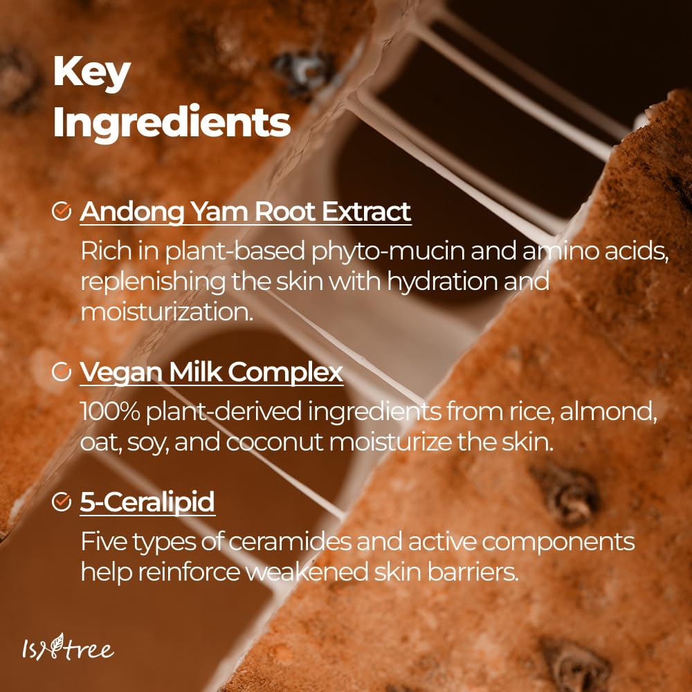 ISNTREE Yam Root Vegan Milk cream 5 skincare-kbeauty-glowtime-isntree yam root vegan milk cream