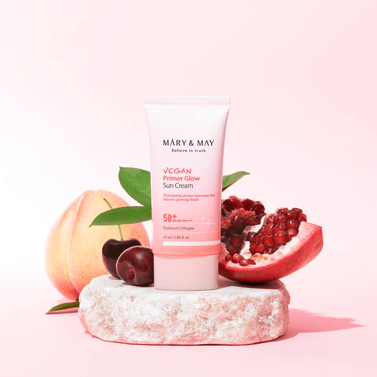 MM Vegan Primer Glow Sun cream stone skincare-kbeauty-glowtime-MM Vegan Primer Glow Sun cream